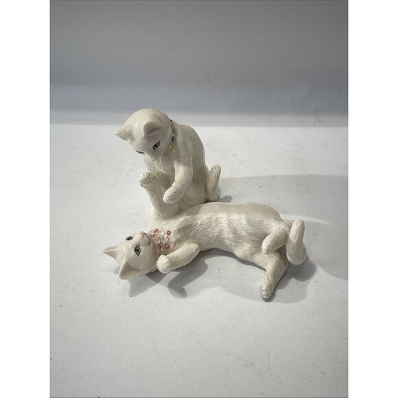 Lenox Playing Pat A Cake Cat Figurines - Picture 9 of 9